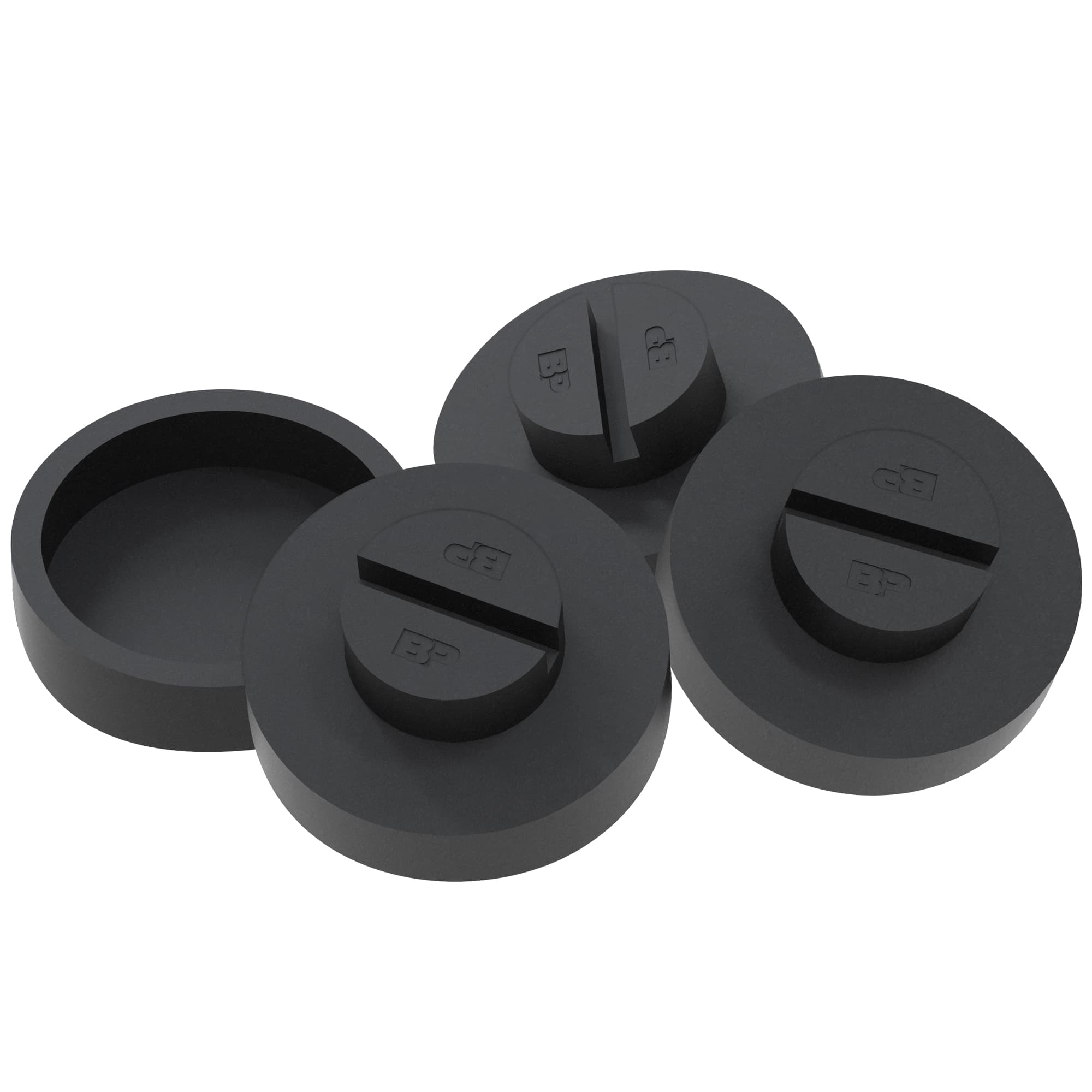 2-Post Slipover Pads Round Puck (4-Pack)