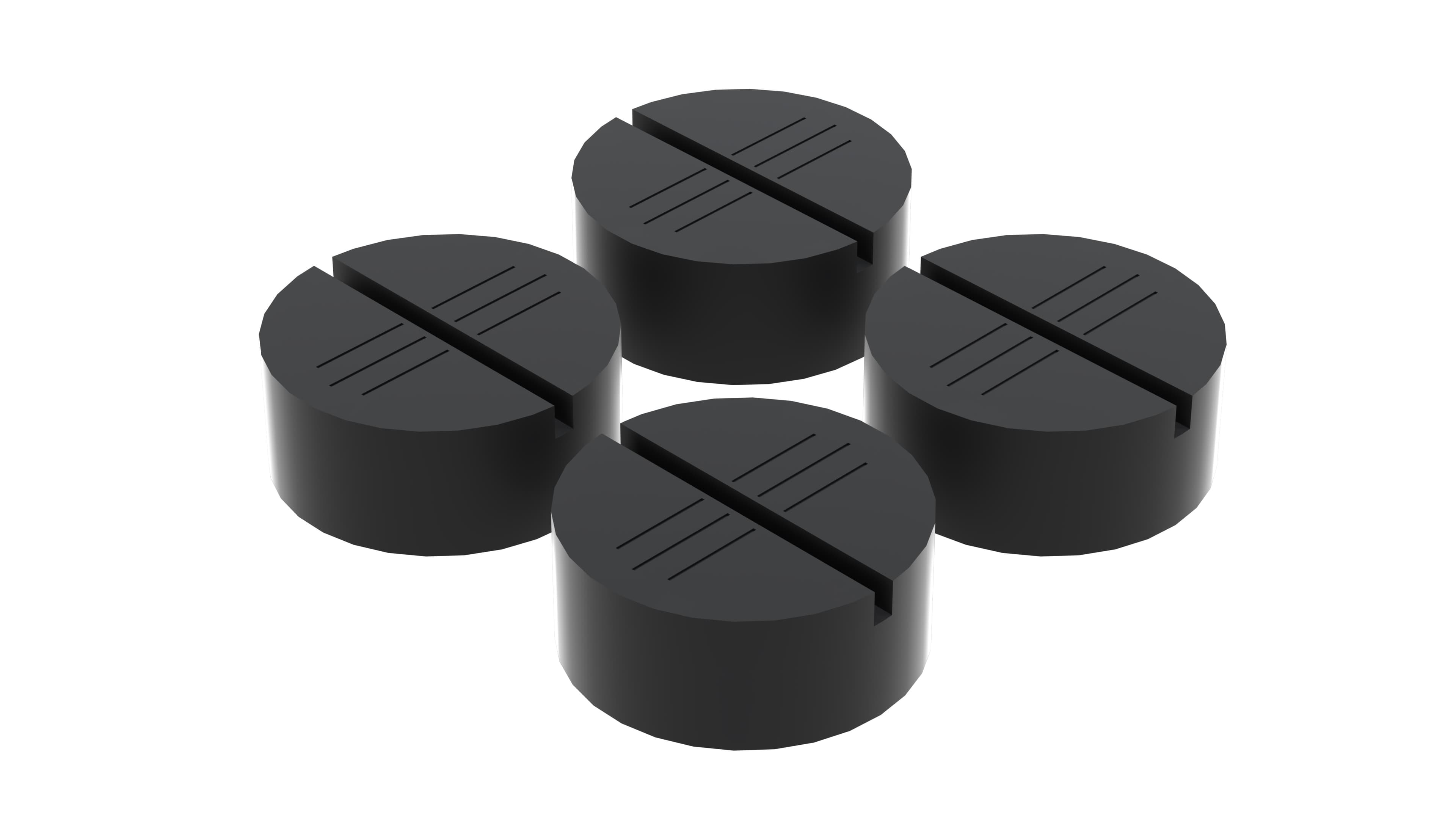 2-Post Slipover Pads Round Pad (4-Pack)